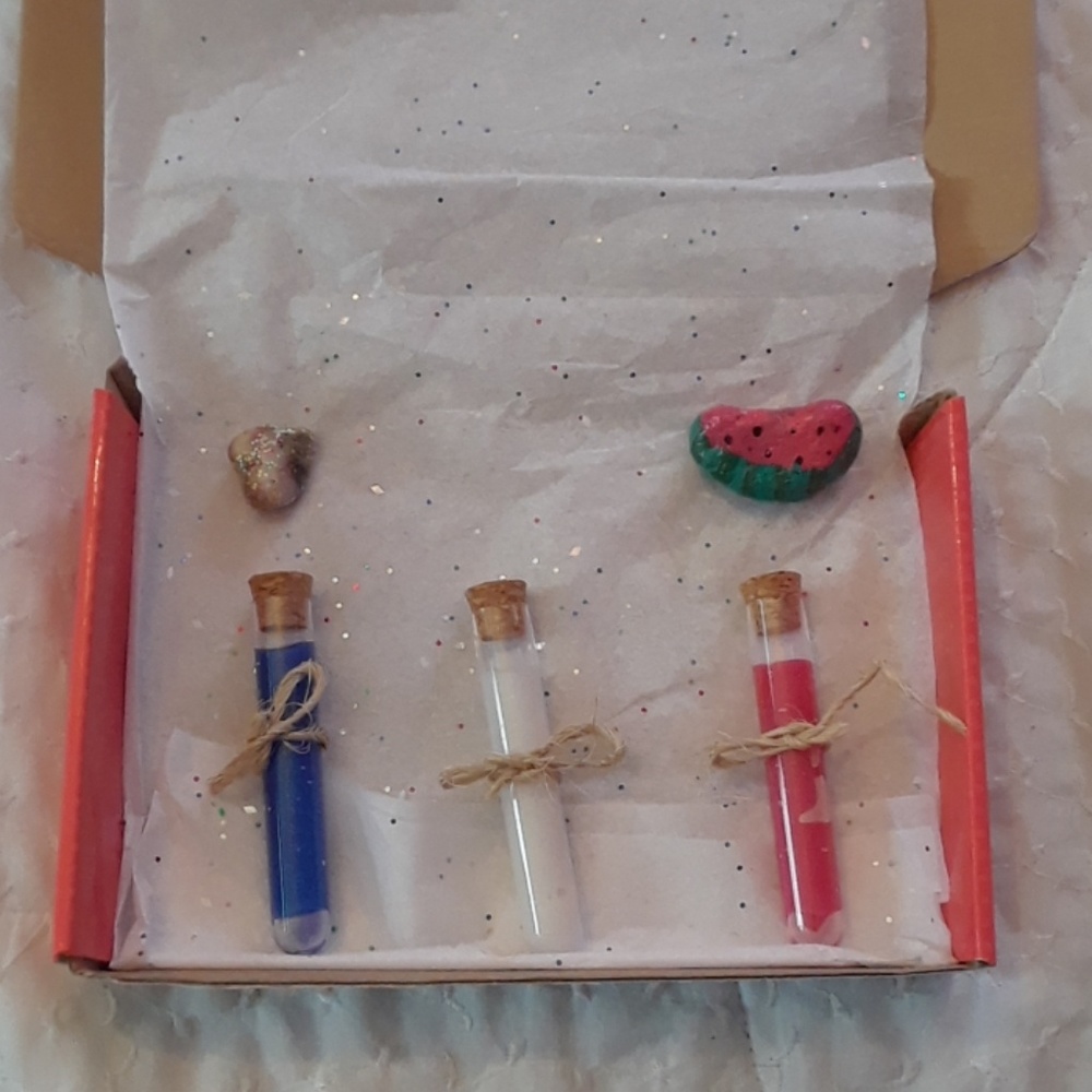 Red white and blue slime tubes!